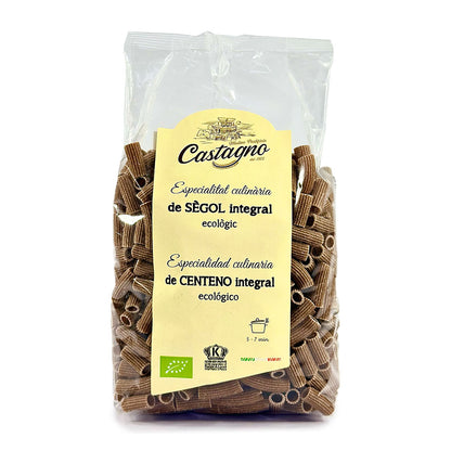 MACARRONES DE CENTENO INTEGRAL 500G